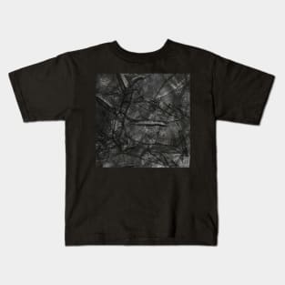 Black leather texture Kids T-Shirt